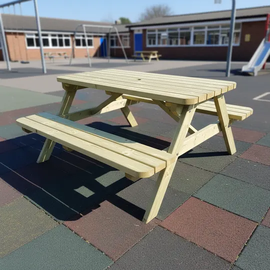 Picknicktafel 140 cm KING® — houten picknicktafel, 40 mm plankdikte