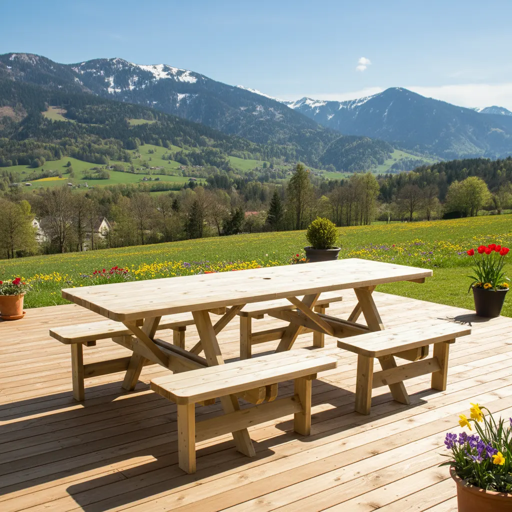 Picknicktafel 240 cm comfort KING® – extra stevig — Rolstoeltoegankelijke picknicktafel: waar let je op?