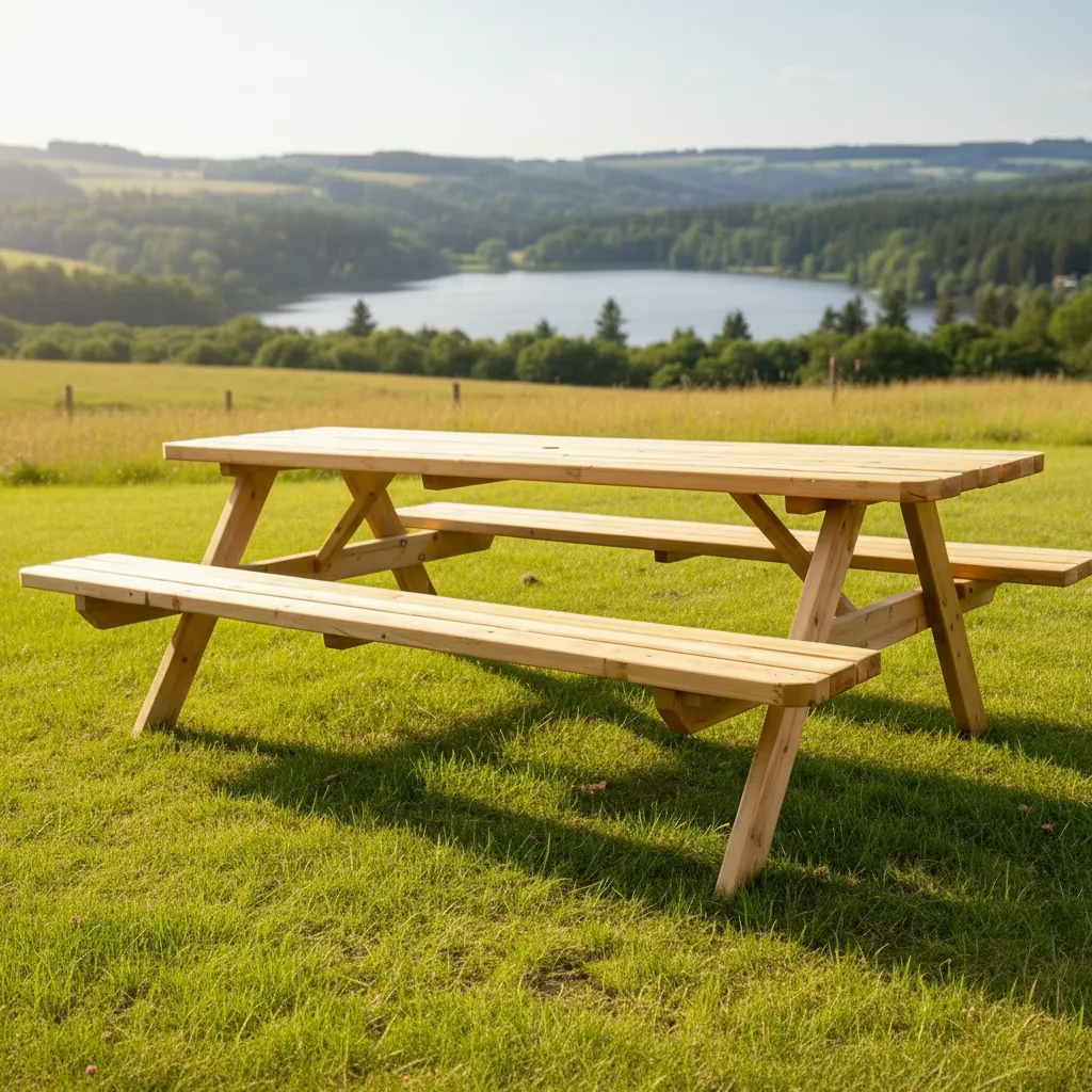 Picknicktafel 240 cm KING® — Picknicktafel of bierbankset?