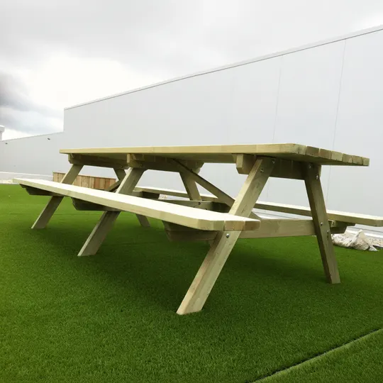Picknicktafel 300 cm KING® — houten picknicktafel, 40 mm plankdikte